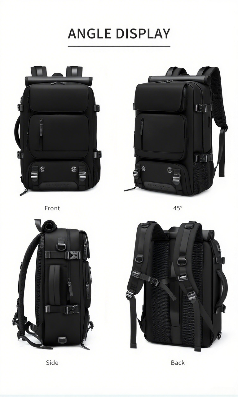 The computer backpack with a shoe compartment