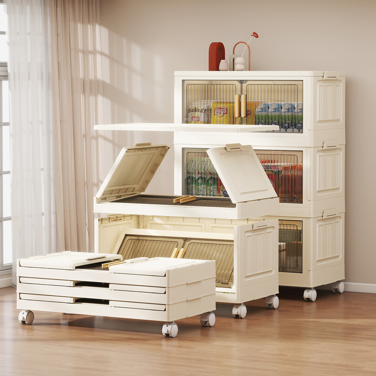 Multi-layer movable storage box