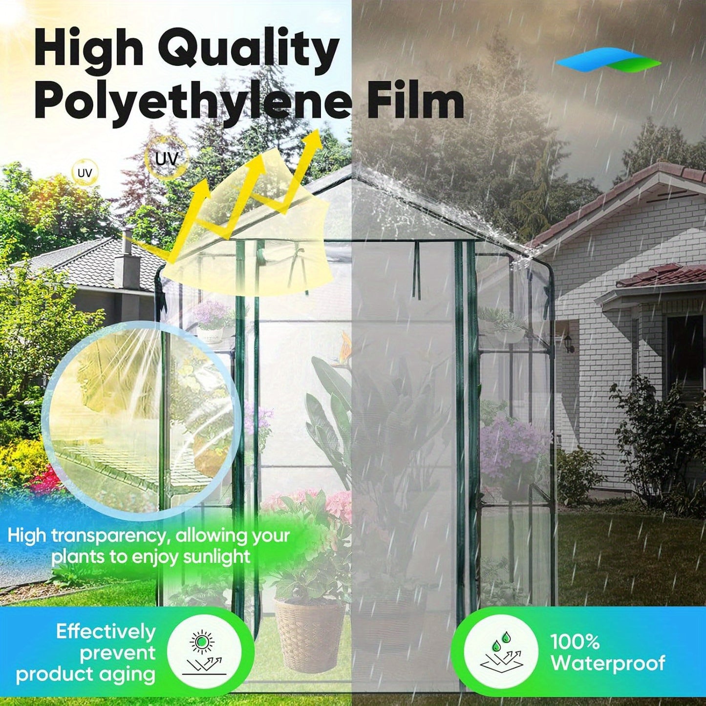 Outdoor Portable Walk-In Greenhouse