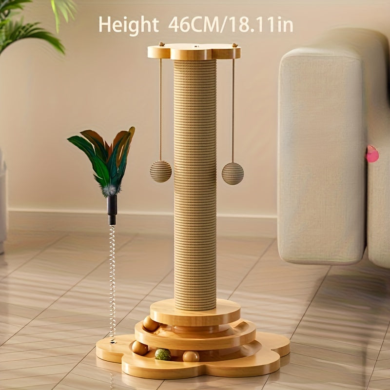 Cat Teaser Stick,Cat Scratching Post,