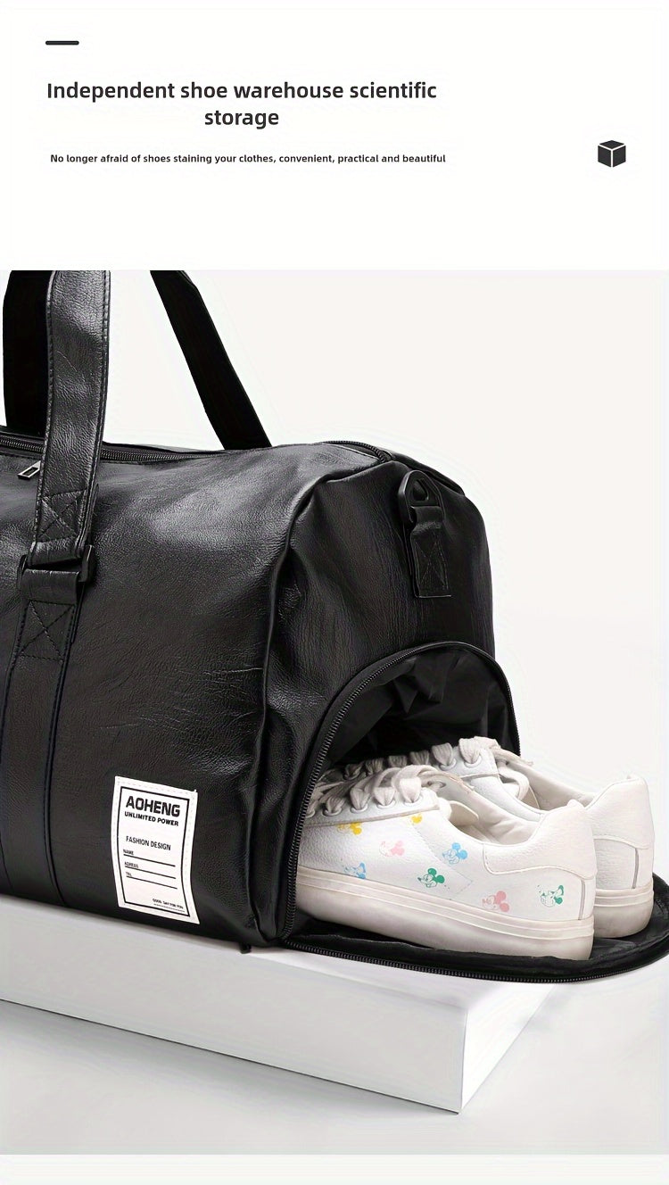 Sport Fitness Bag, Travel Bag, Black Stylish Business Travel Bag