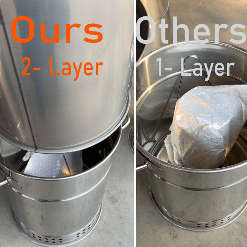 Stainless Steel Double-Layer Anti-Scald Design Barbecue Hanging Oven