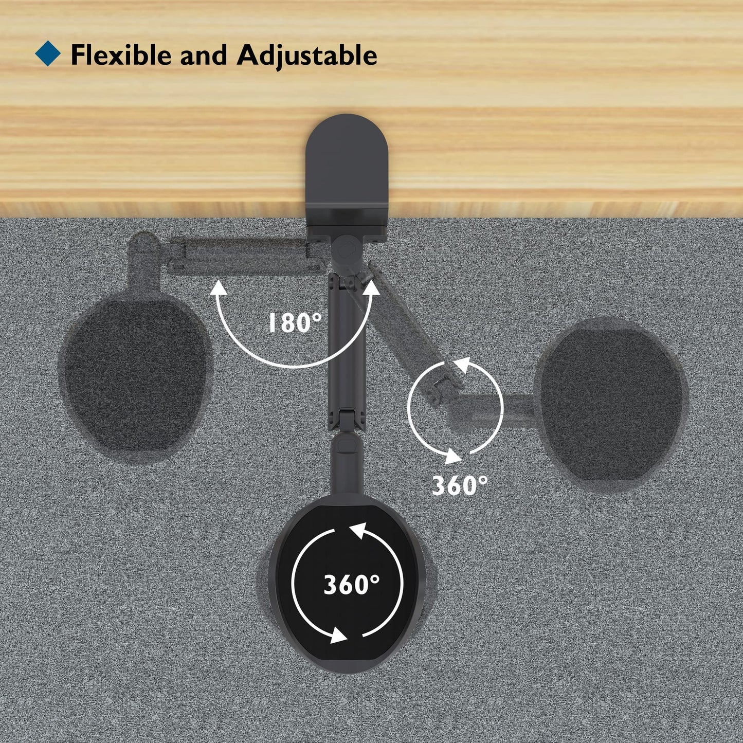 BONTEC Adjustable Arm Rest for Desk