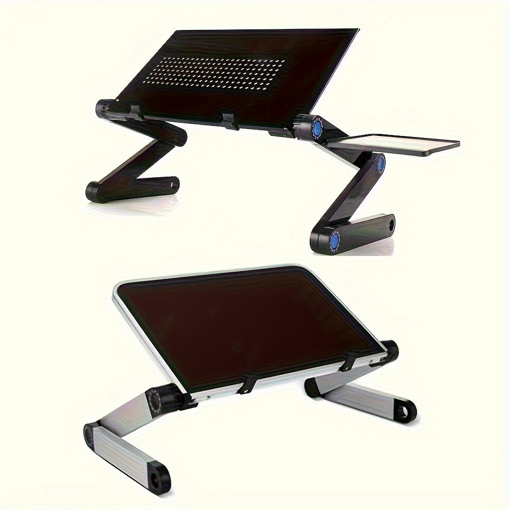 Foldable Aluminum Alloy Laptop Desk Stand with Mouse Holder