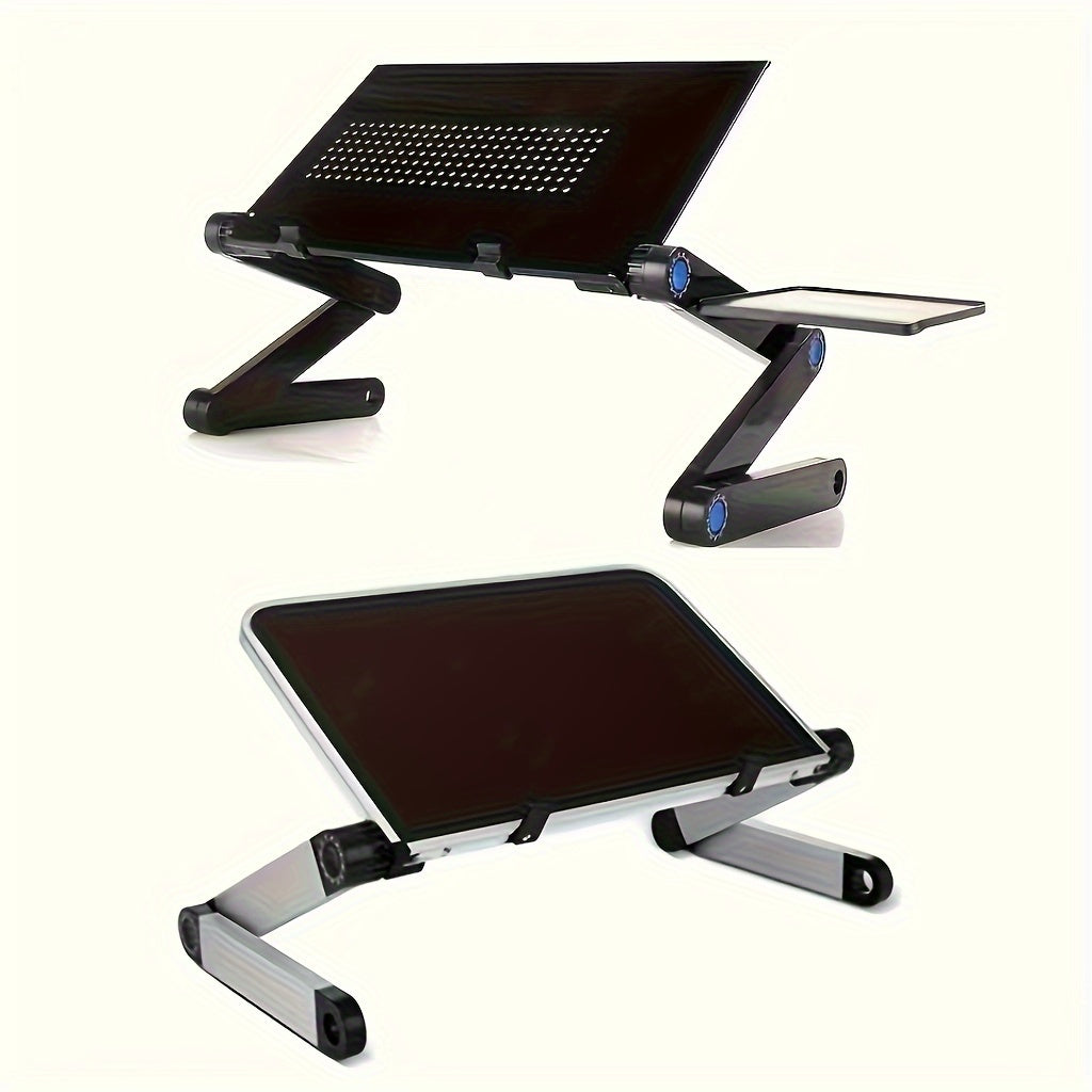 Foldable Aluminum Alloy Laptop Desk Stand with Mouse Holder