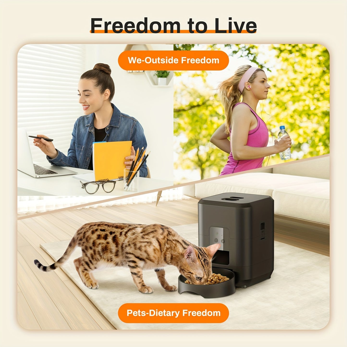 2L Tuya Smart WiFi Pet Feeder