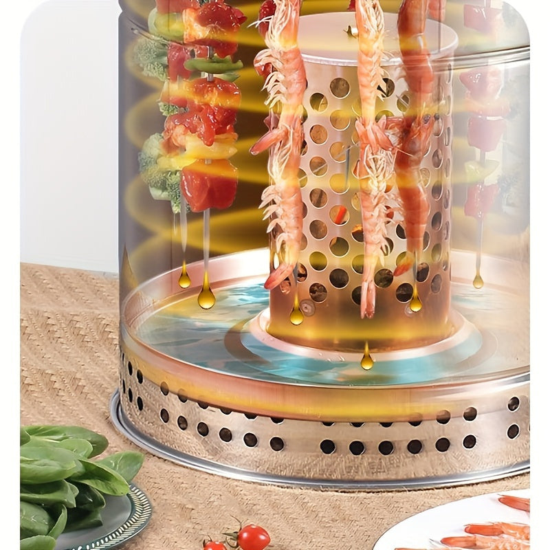 Stainless Steel Double-Layer Anti-Scald Design Barbecue Hanging Oven