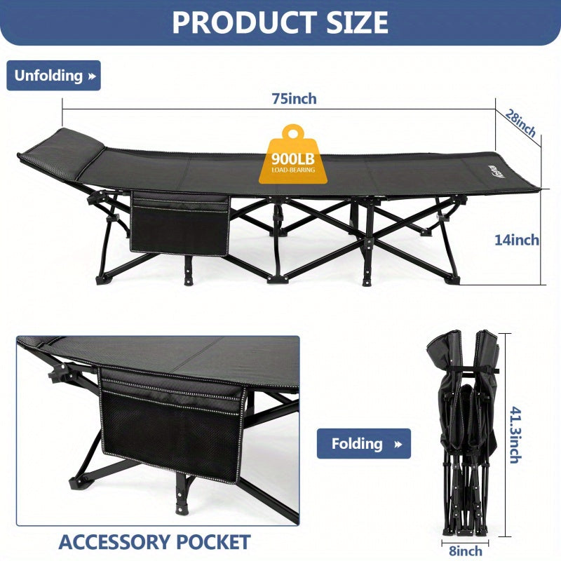 Outdoor Oxford Cloth Portable Travel Camping Bed