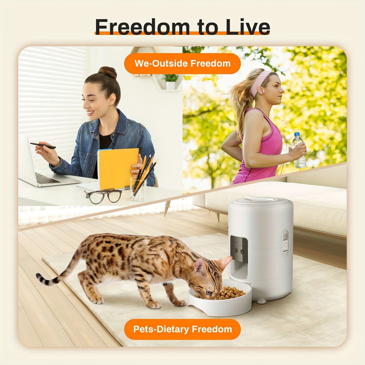 Cat & Dog Food Dispenser for Small Pets