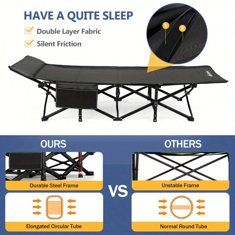 Outdoor Oxford Cloth Portable Travel Camping Bed