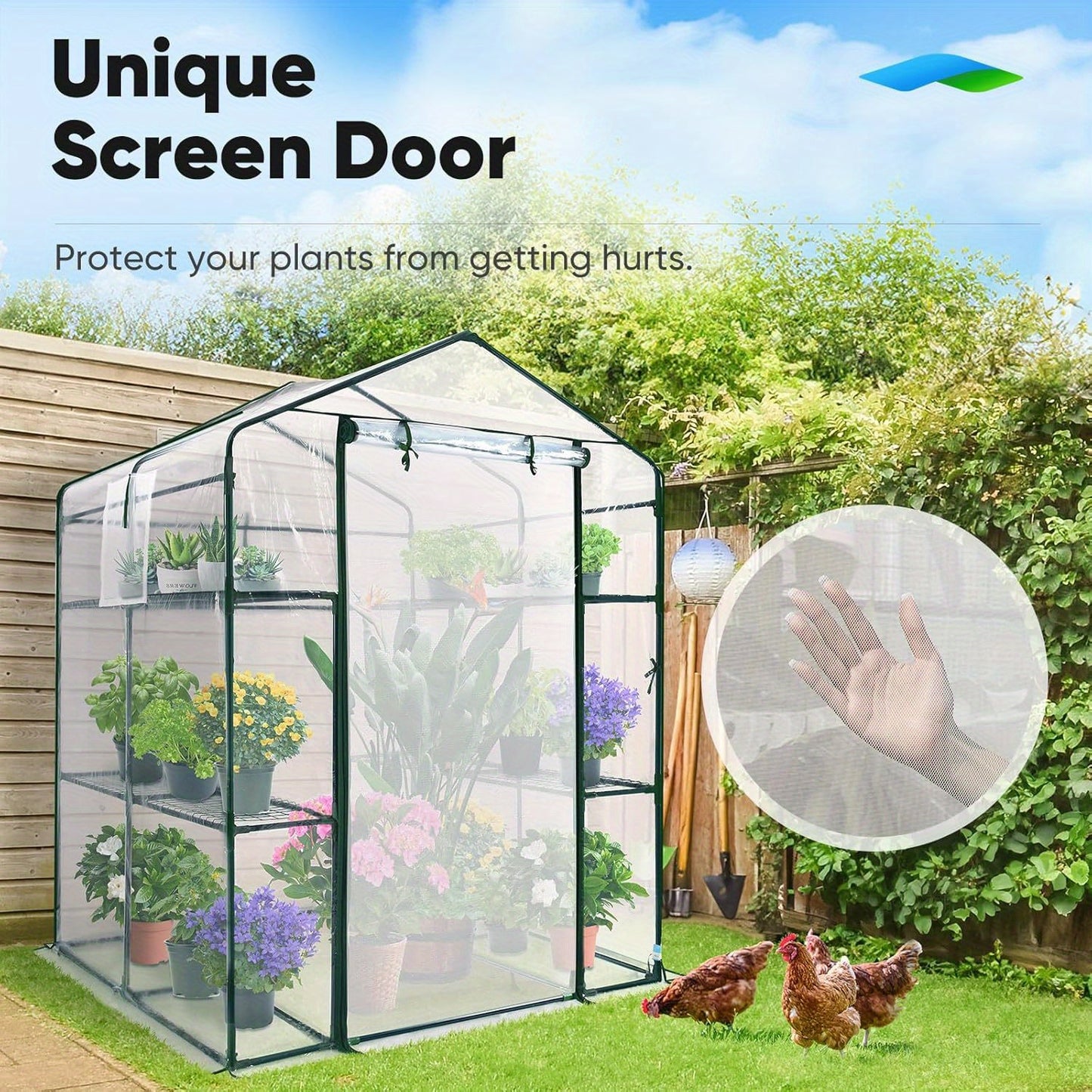Outdoor Portable Walk-In Greenhouse