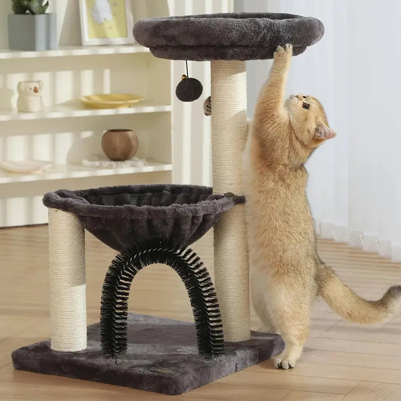 ork Cat Tree Tower With Scratching Posts & Cozy Bed
