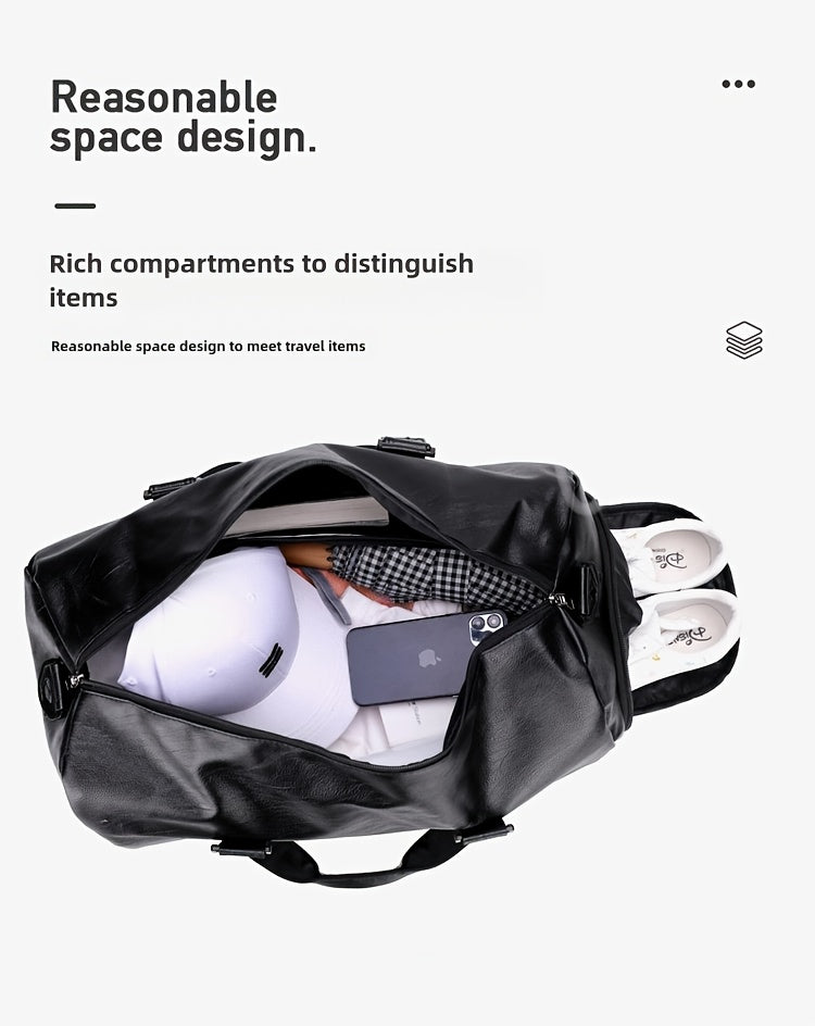 Sport Fitness Bag, Travel Bag, Black Stylish Business Travel Bag