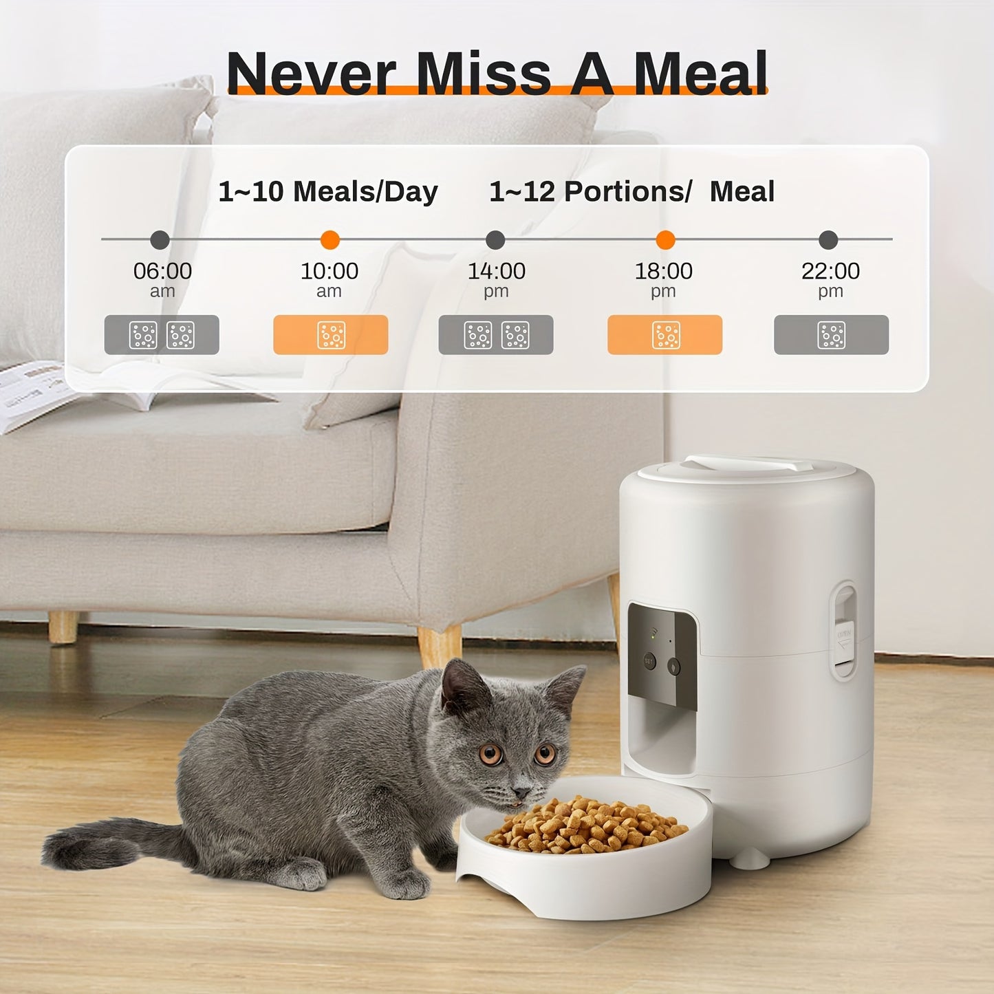 Cat & Dog Food Dispenser for Small Pets