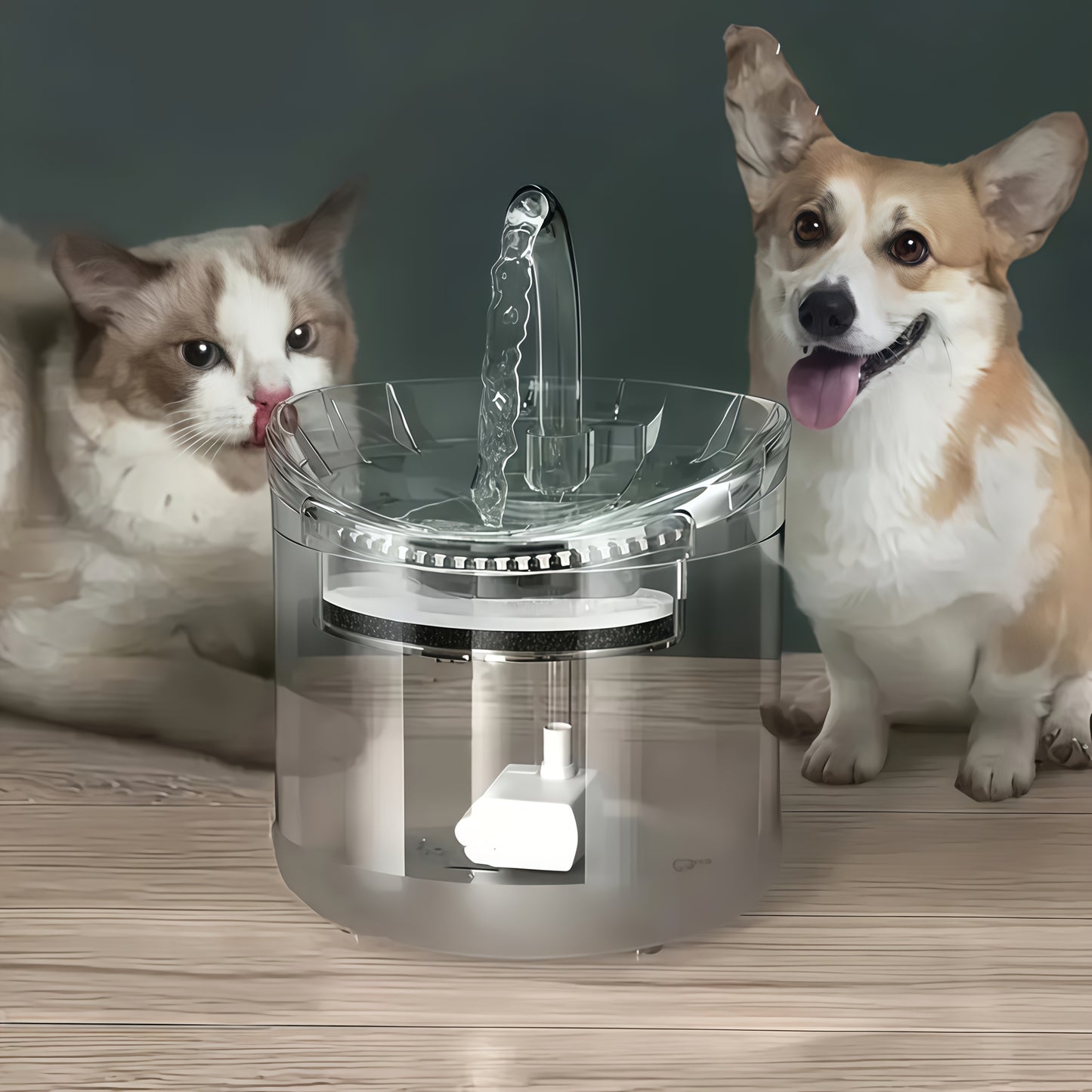 Transparent Pet Water Dispenser