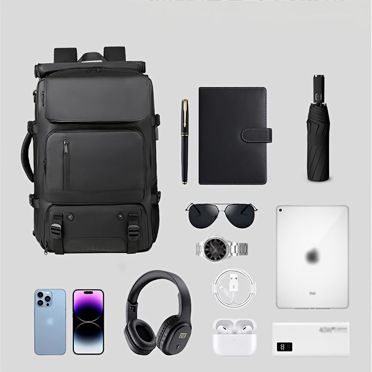 The computer backpack with a shoe compartment