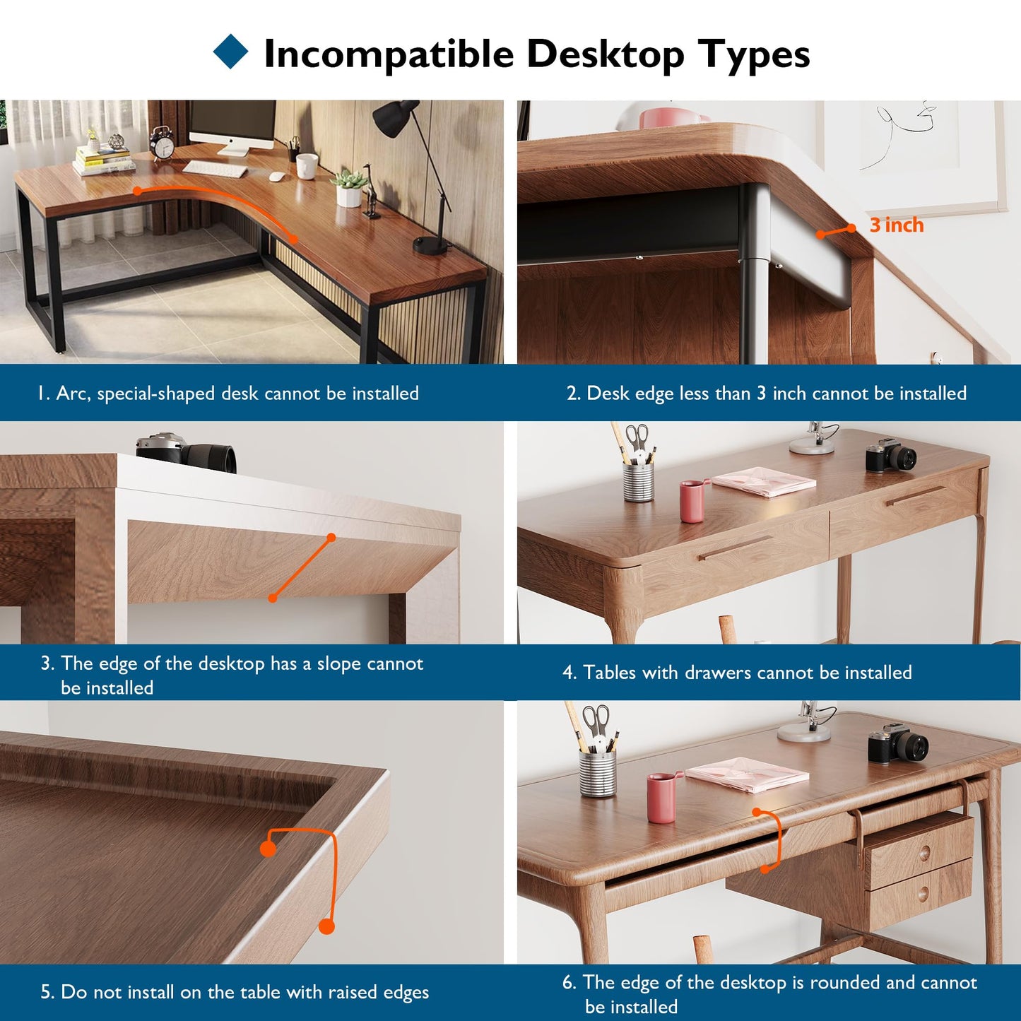BONTEC Adjustable Arm Rest for Desk