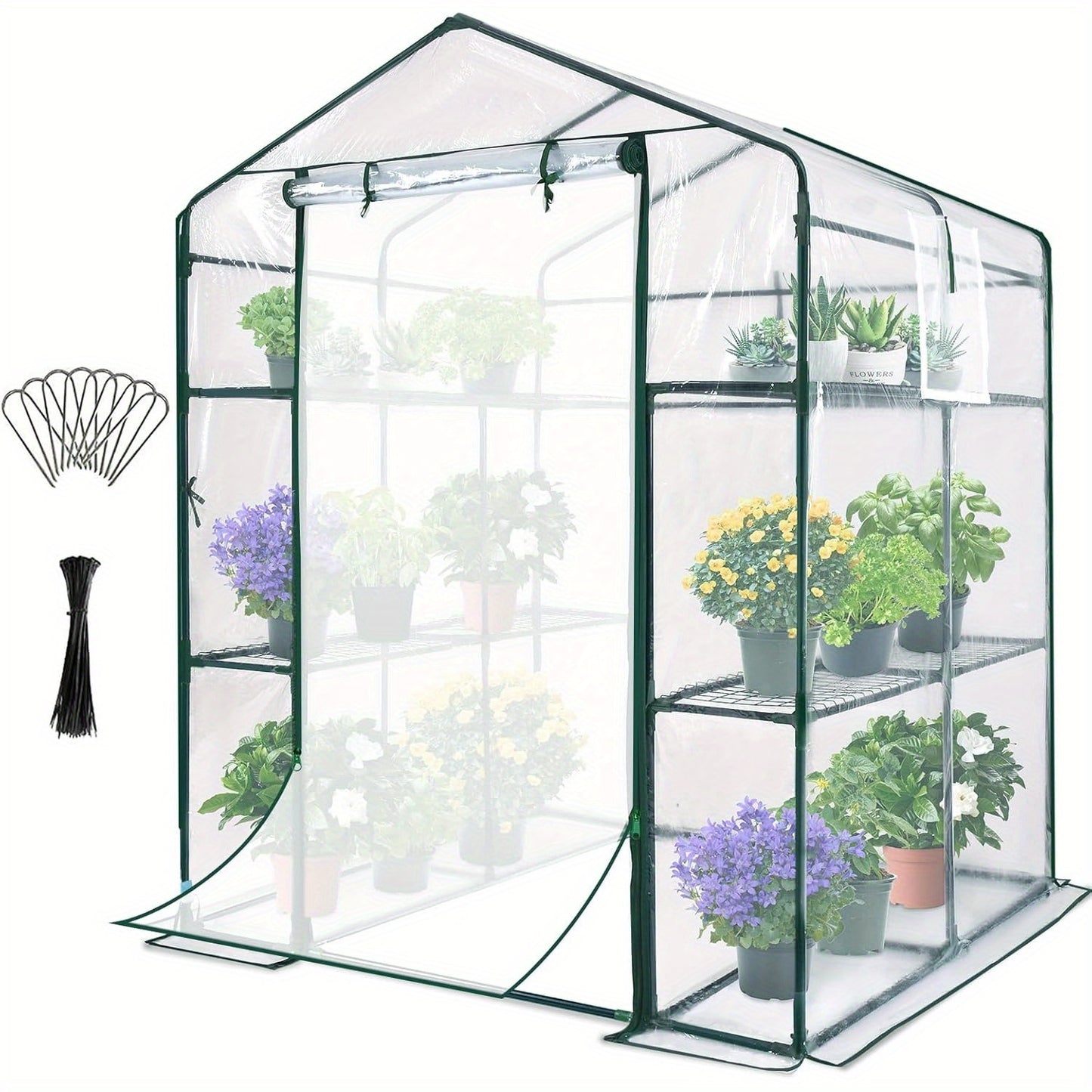 Outdoor Portable Walk-In Greenhouse