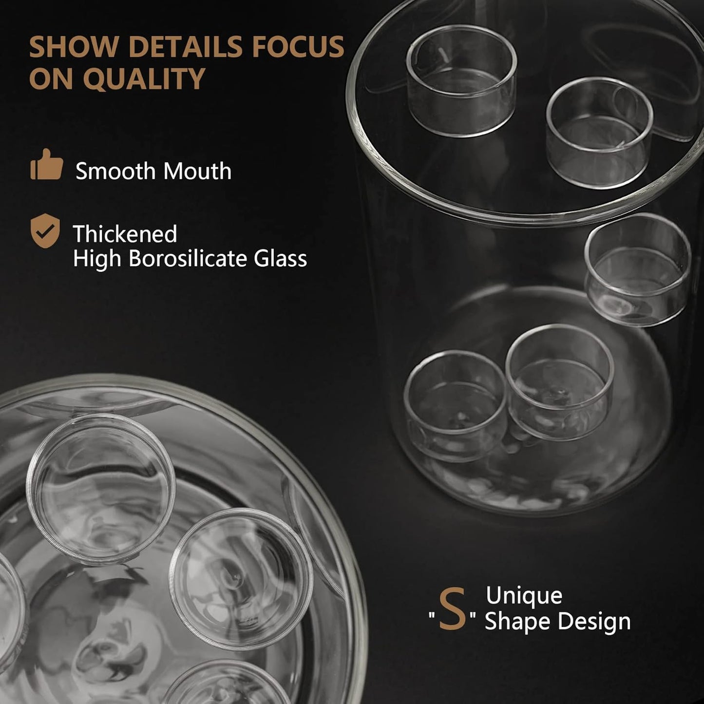 Glass Hurricane Candle Holder for Tea Light