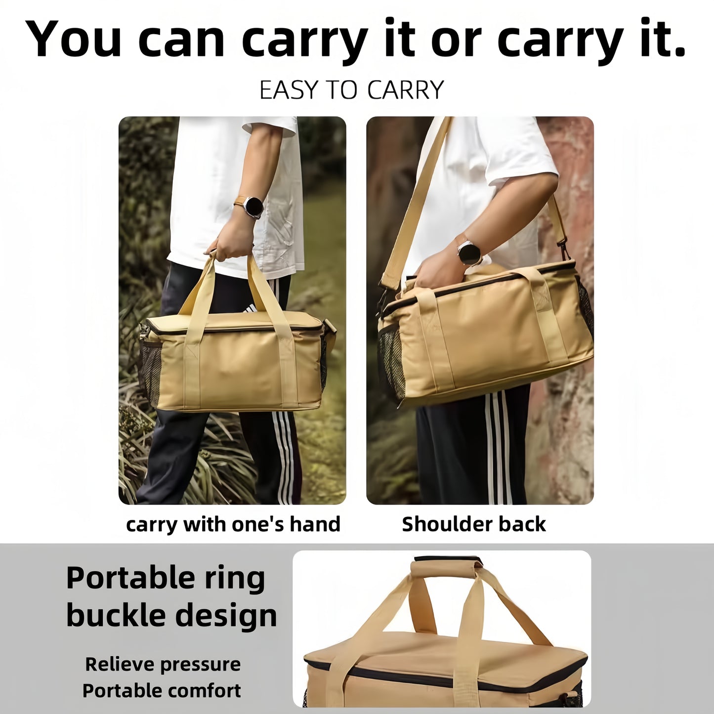 Outdoor camping cookware storage bag