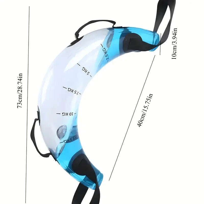 Fitness water bag exercise, portable and portable, with an environmentally friendly material capacity of 15kg