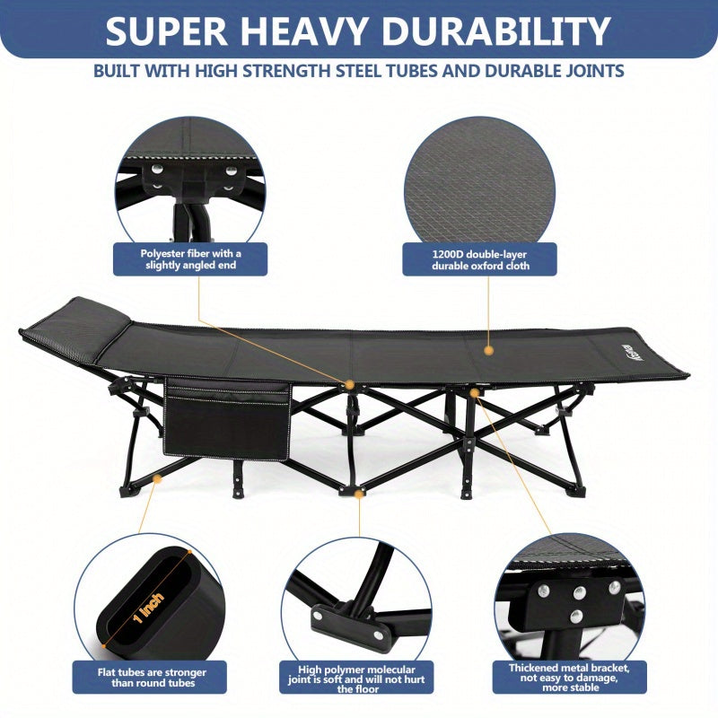 Outdoor Oxford Cloth Portable Travel Camping Bed