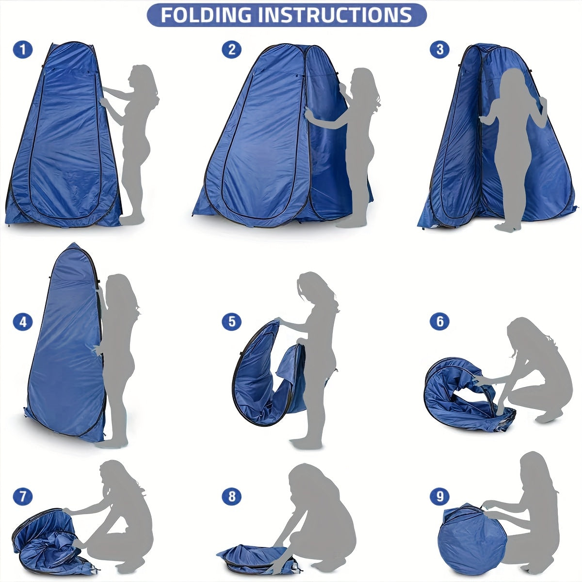 Outdoor Pop-up Shower Tent Outdoor Changing Room