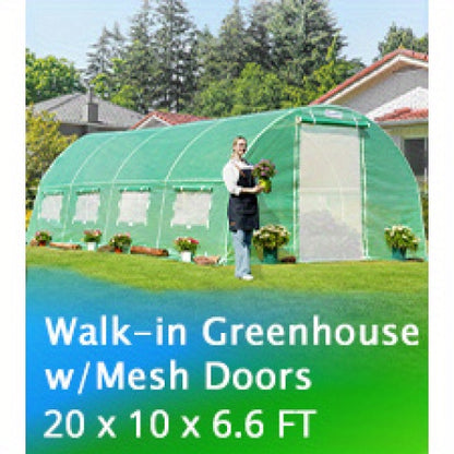 Quictent 142.24cm x 142.24cm x 195.58cm Heavy-Duty PVC Walk-In Greenhouse