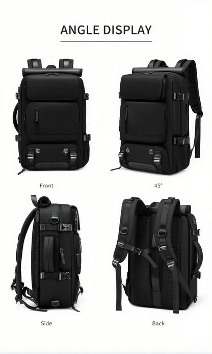 The computer backpack with a shoe compartment