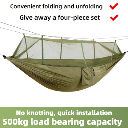 Outdoor Camping Portable Hammock with Mosquito Net