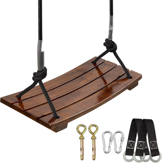 Outdoor wooden swing