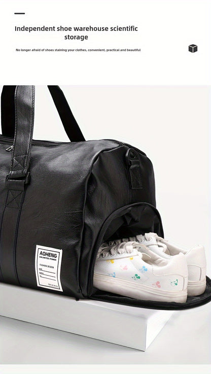 Sport Fitness Bag, Travel Bag, Black Stylish Business Travel Bag