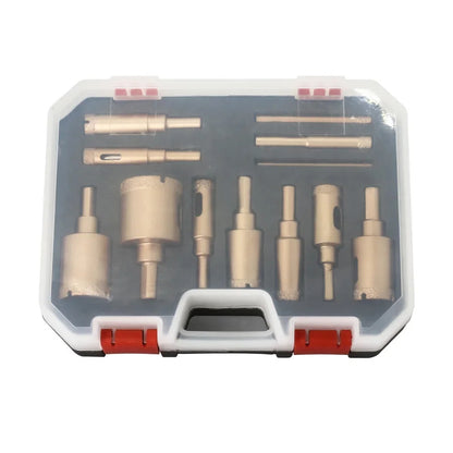 12-Piece Diamond Coated Drill Bit Tool Set