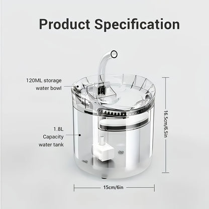 Transparent Pet Water Dispenser
