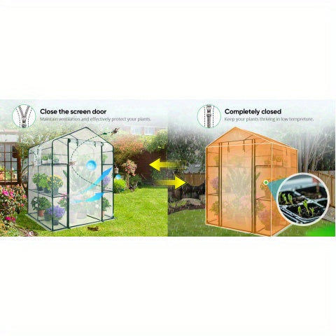 Outdoor Portable Walk-In Greenhouse