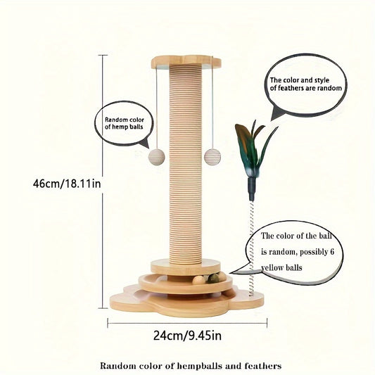 Cat Teaser Stick，Cat Scratching Post，