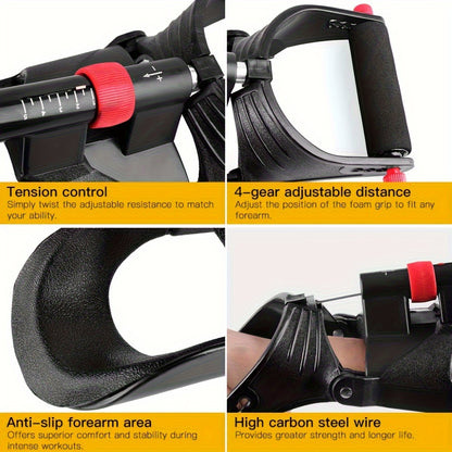 Portable adjustable wrist exerciser