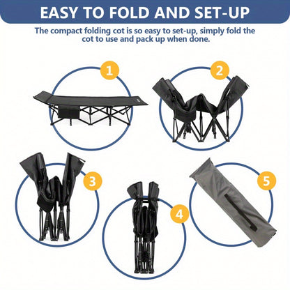 Outdoor Oxford Cloth Portable Travel Camping Bed