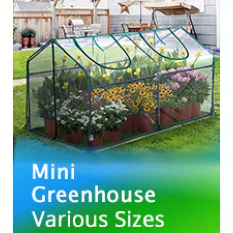 Quictent 142.24cm x 142.24cm x 195.58cm Heavy-Duty PVC Walk-In Greenhouse