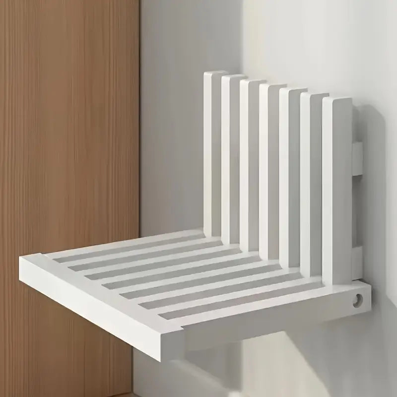 1pc Vintage Wooden Wall Hanging Shelf - Space-Saving Entryway Organizer