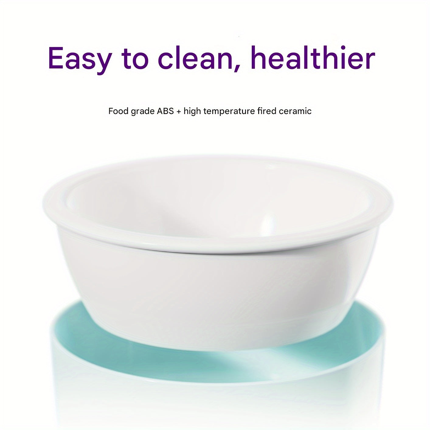 Height-adjustable ceramic cat bowl