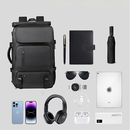 The computer backpack with a shoe compartment