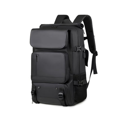The computer backpack with a shoe compartment