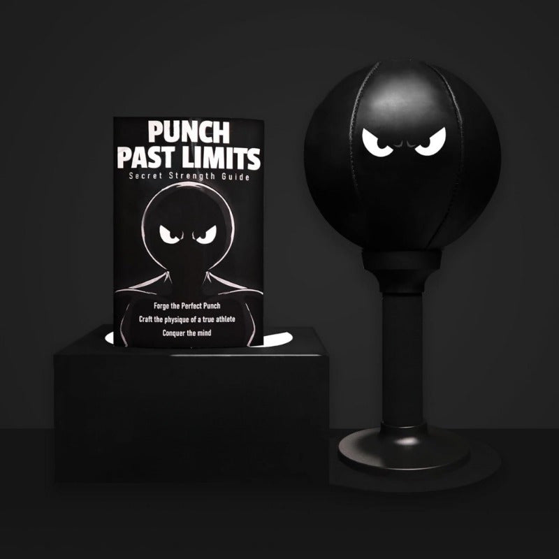 GMMLAIJH Portable Speed Ball for Boxing Training, Elite Anger Bags for Advanced And Aspiring Boxers, Relax And Skill Enhancement, Durable PVC Material with Desktop Design, Black