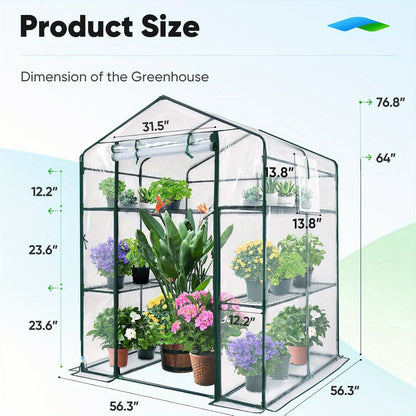 Outdoor Portable Walk-In Greenhouse