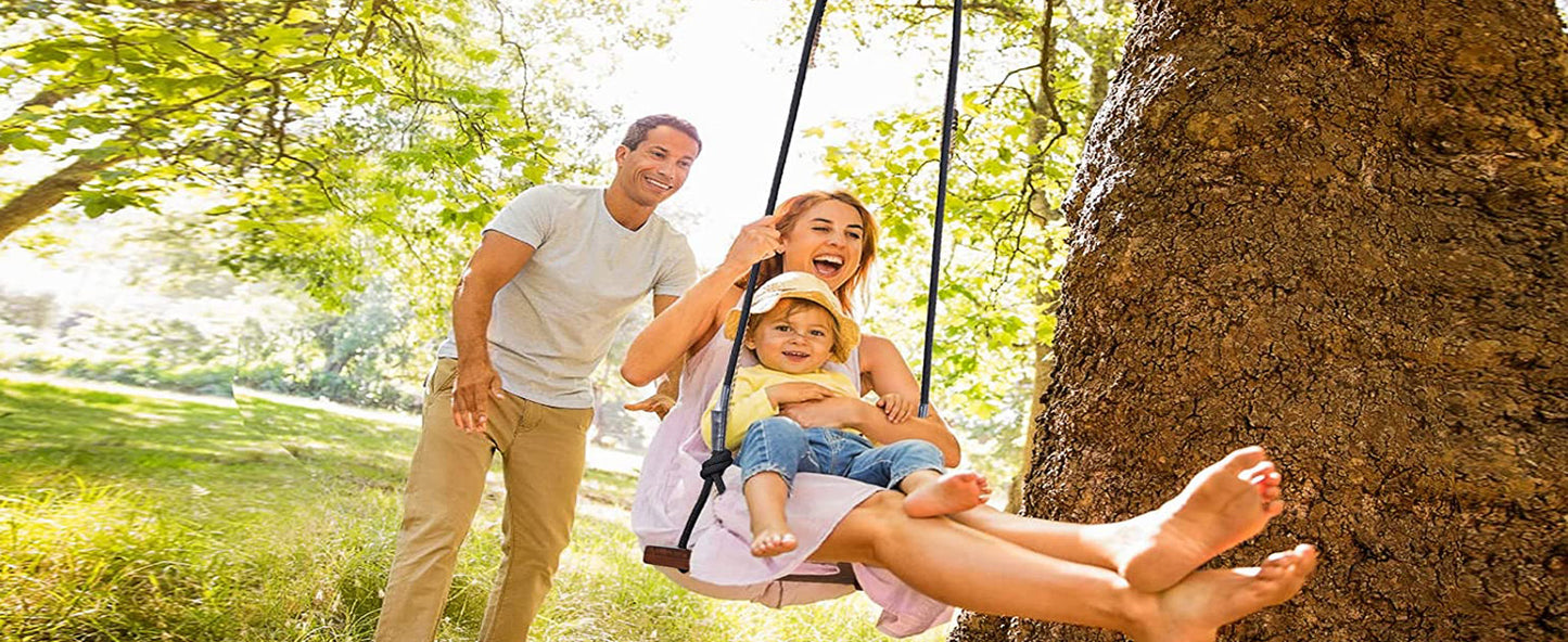 Outdoor wooden swing