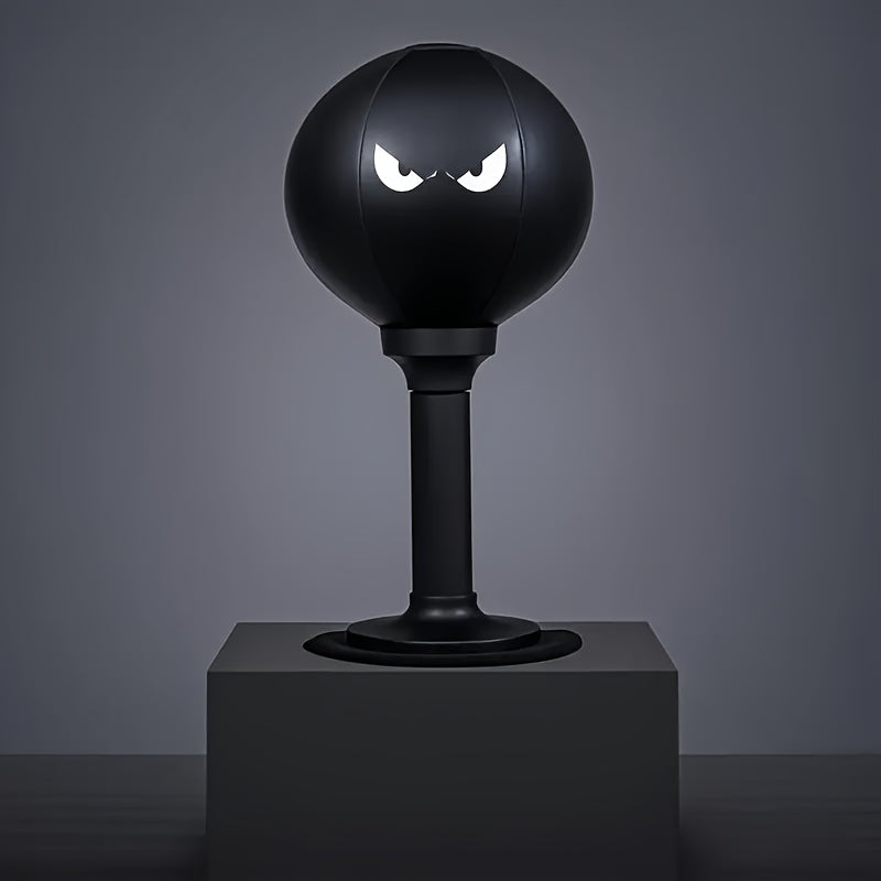 GMMLAIJH Portable Speed Ball for Boxing Training, Elite Anger Bags for Advanced And Aspiring Boxers, Relax And Skill Enhancement, Durable PVC Material with Desktop Design, Black