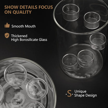 Glass Hurricane Candle Holder for Tea Light