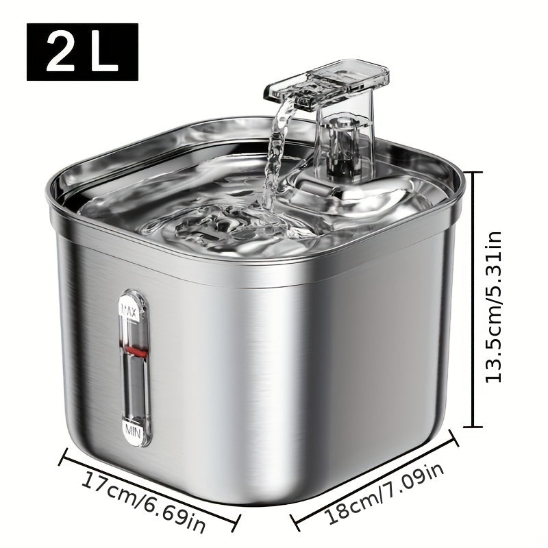 Stainless Steel Cat Water Fountain