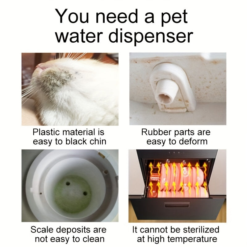 Stainless Steel Cat Water Fountain